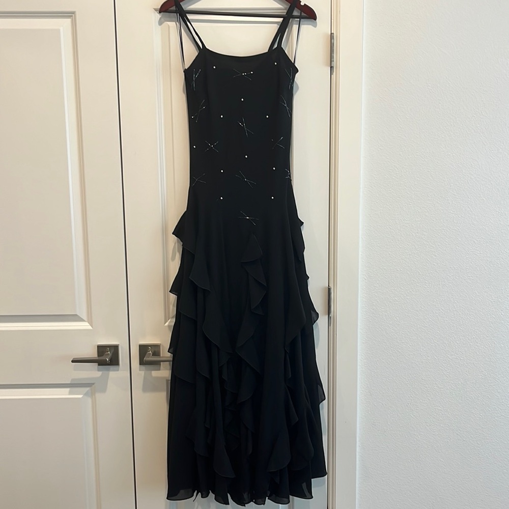 Black Formal Dress Ruffles